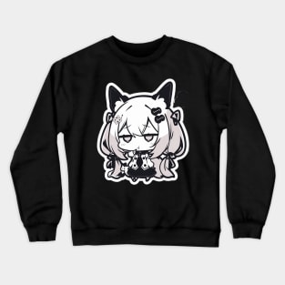 Adorable Kawaii Illustrated Chibi Anime Fox Girl Japanese Crewneck Sweatshirt